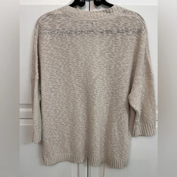 J. Jill Light Tan Cardigan Knit Sweater Size XL - Picture 5 of 5